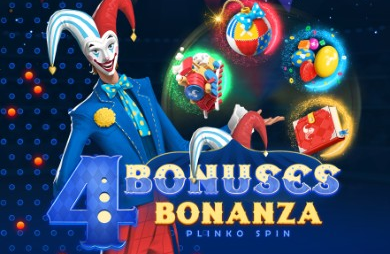4 Bonuses Bonanza - Plinko Spin